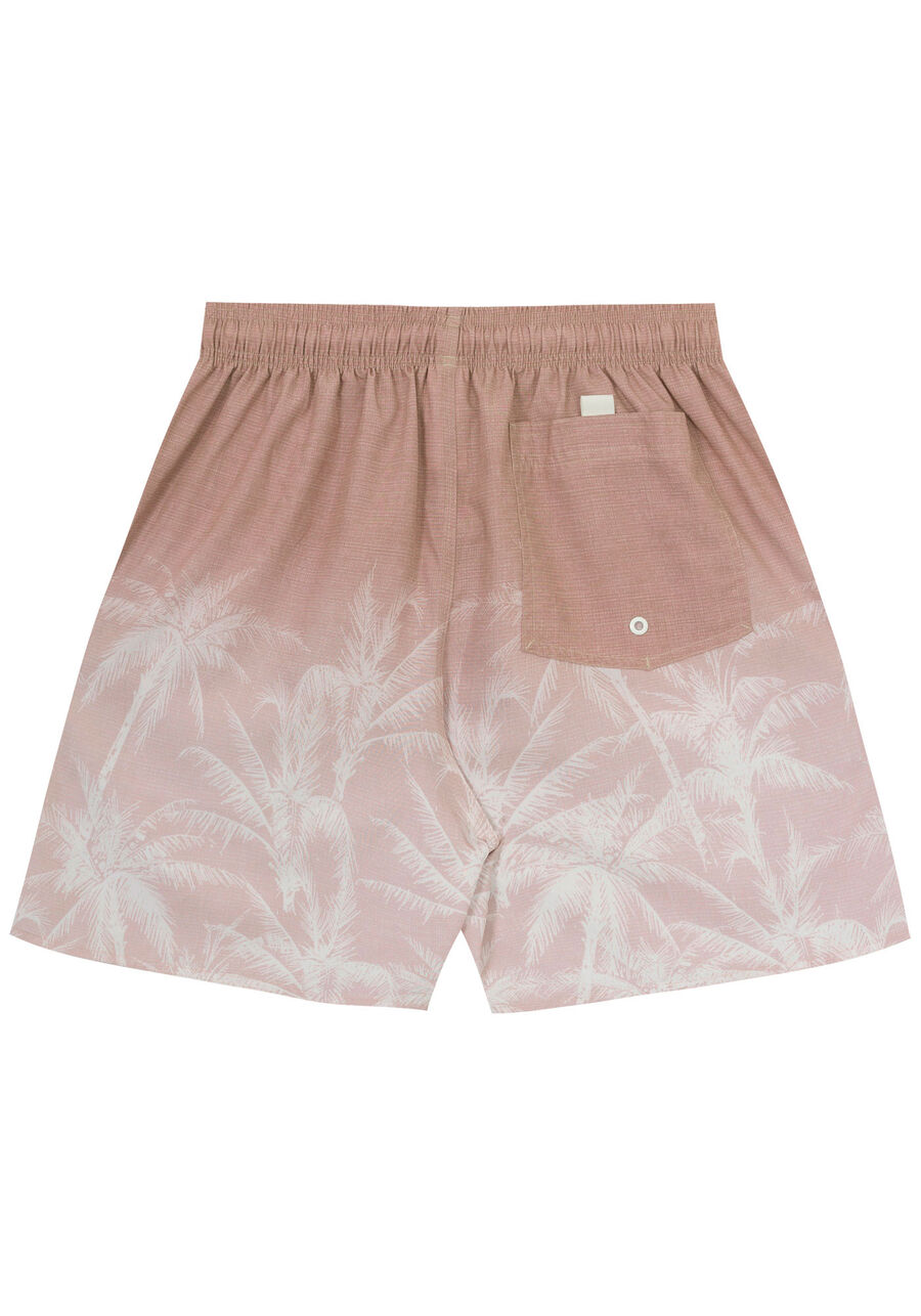 Shorts Estampado Com Bolso E Ajuste Frontal Em Tecido Plano, BEGE SYSTEM. Shorts Estampado Com Bolso E Ajuste Frontal Em Tecido Plano, BEGE SYSTEM, large.