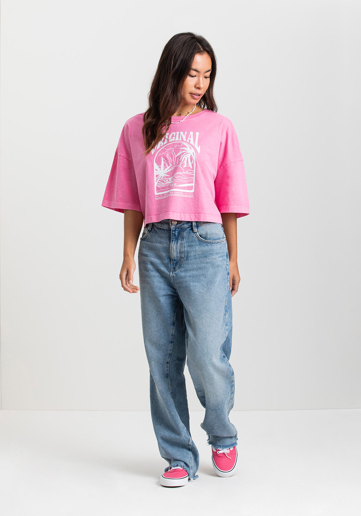 Blusa Feminina Estampada Fico Legacy, ROSA ALLURE, large.