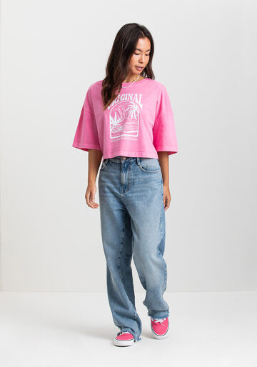 Blusa Feminina Estampada Fico Legacy, ROSA ALLURE. Blusa Feminina Estampada Fico Legacy, ROSA ALLURE, large.