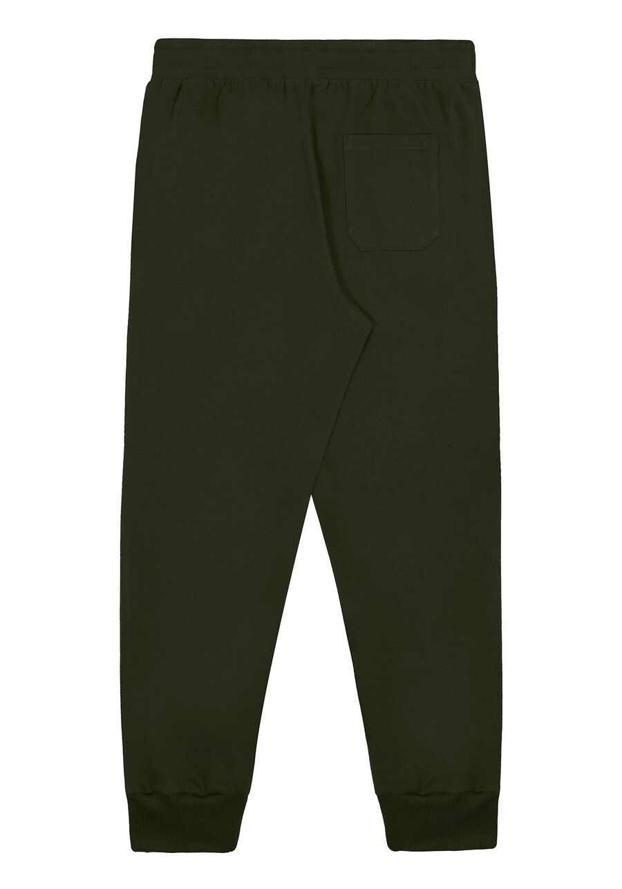 Calça Jogger Masculina em Moletom Básica, VERDE ROBUST. Calça Jogger Masculina em Moletom Básica, VERDE ROBUST, large.