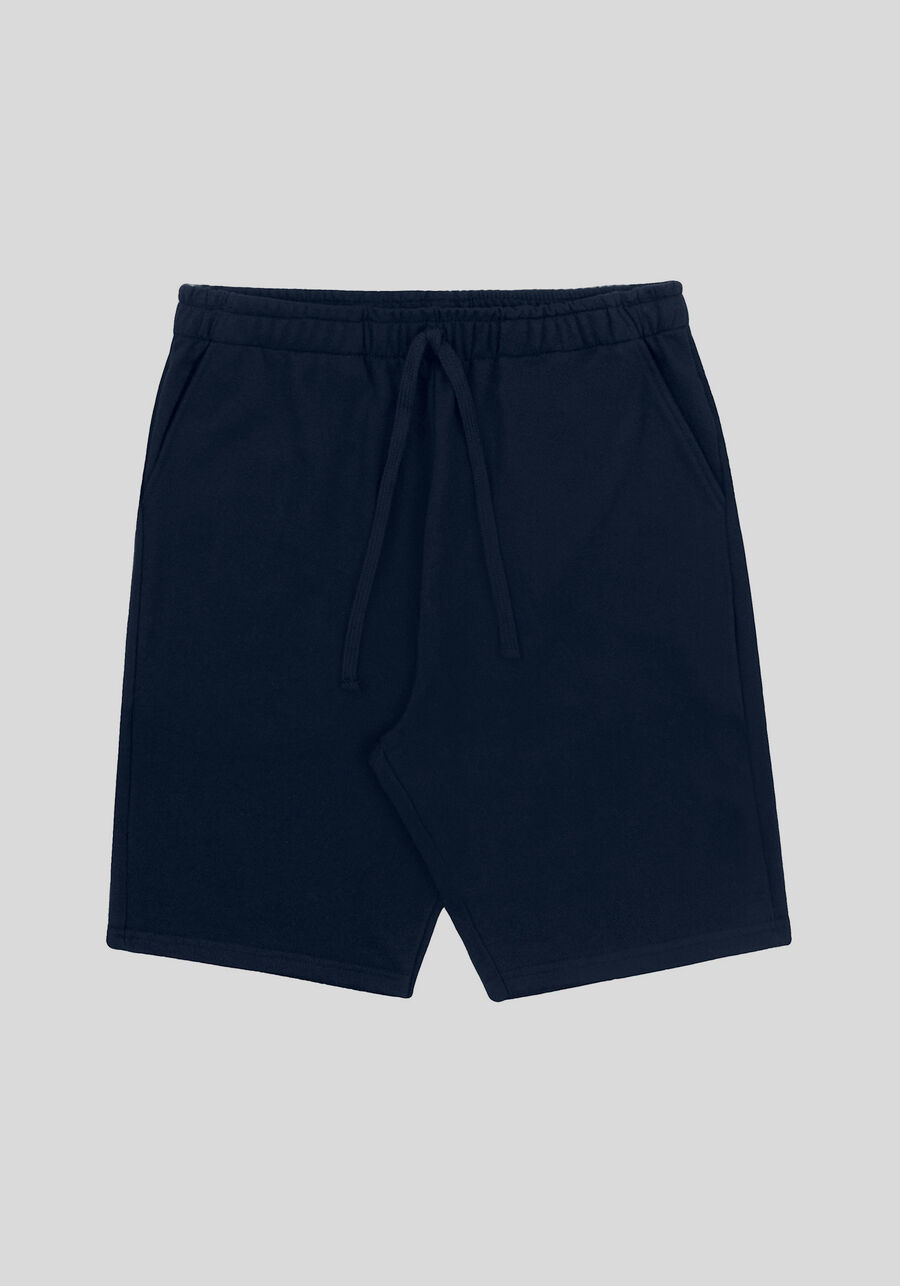 Bermuda Masculina em Moletom Básica, MARINHO IMPERIO. Bermuda Masculina em Moletom Básica, MARINHO IMPERIO, large.