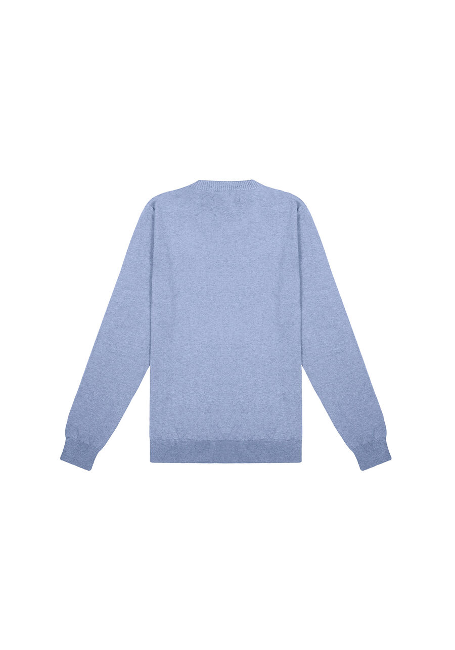 Blusão Masculino em Malha Tricô, AZUL BLURROW. Blusão Masculino em Malha Tricô, AZUL BLURROW, large.