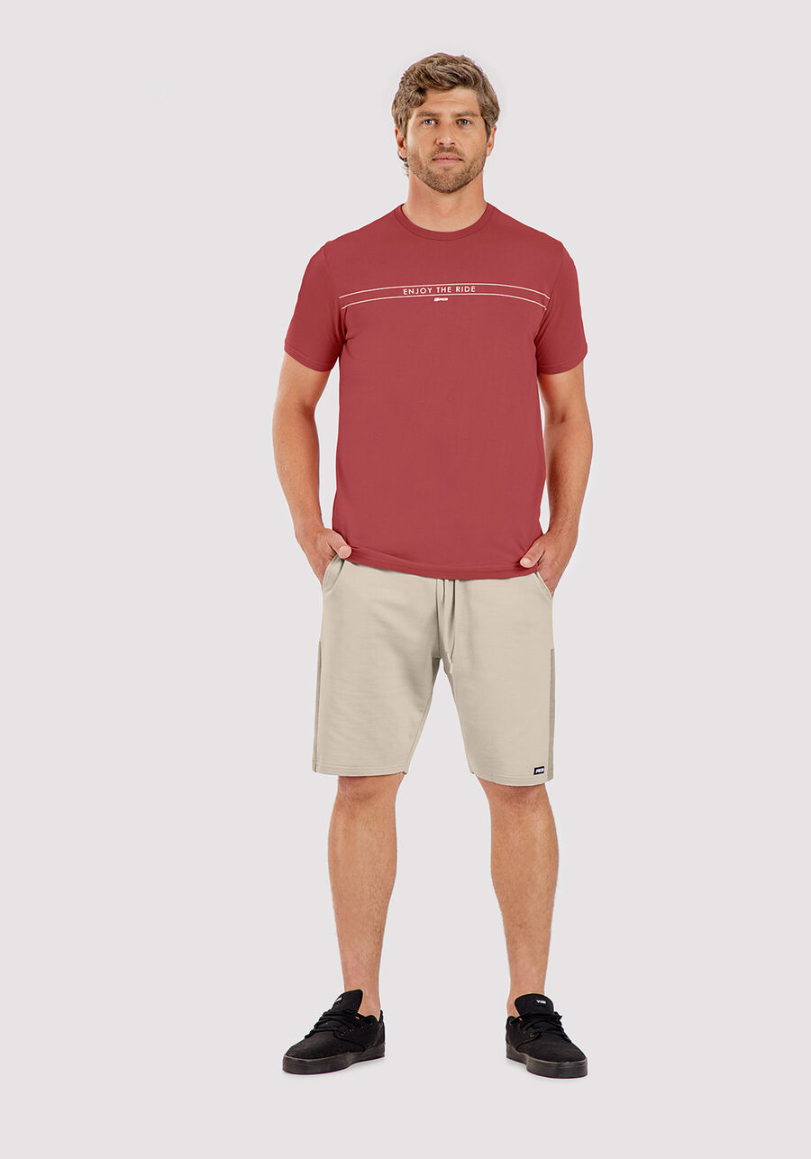 Camiseta Manga Curta Masculina com Estampa, VERMELHO CEDRO-ROSA. Camiseta Manga Curta Masculina com Estampa, VERMELHO CEDRO-ROSA, large.