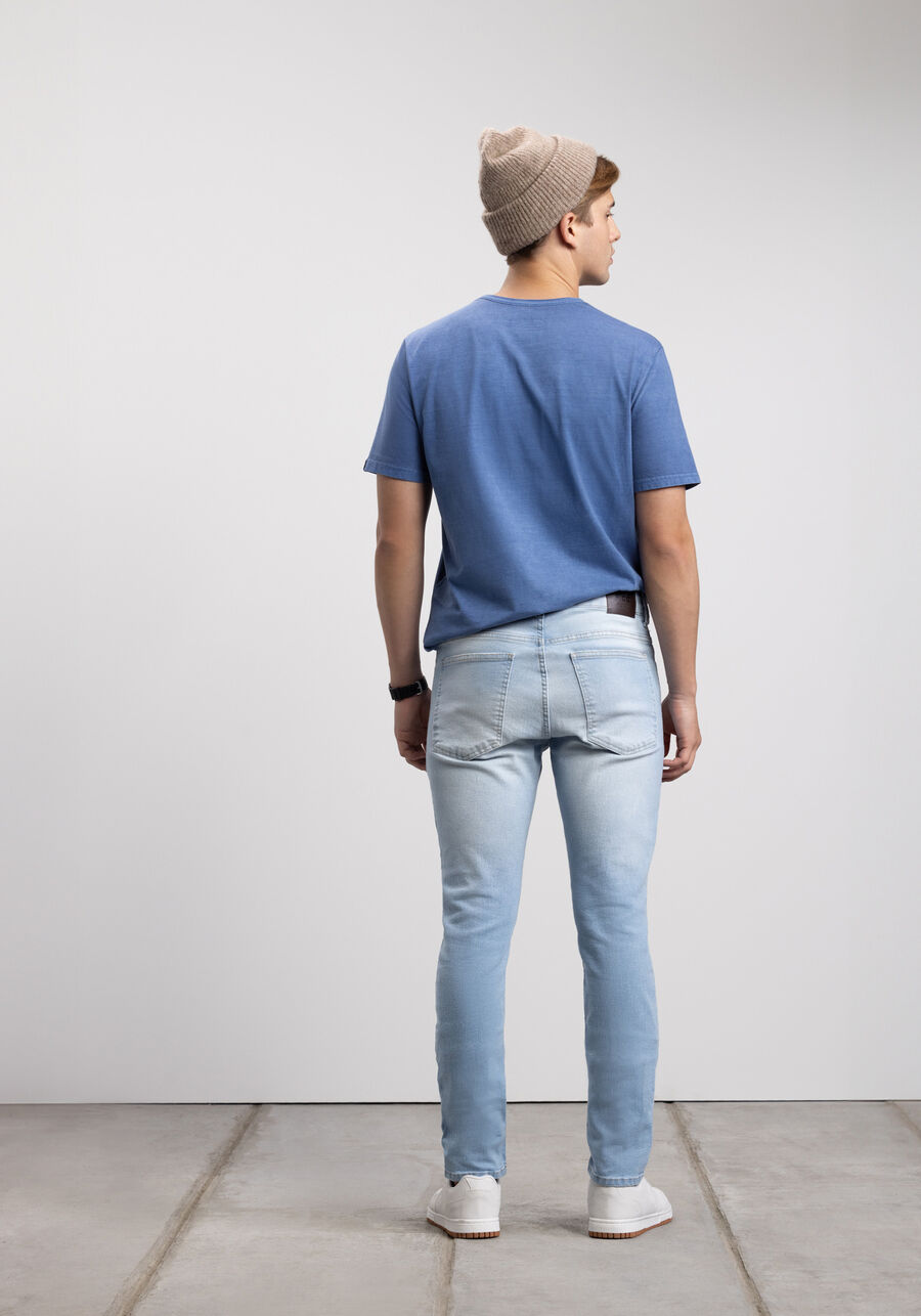Calça Jeans Skinny Com Elastano E Bolsos Funcionais, JEANS. Calça Jeans Skinny Com Elastano E Bolsos Funcionais, JEANS, large.