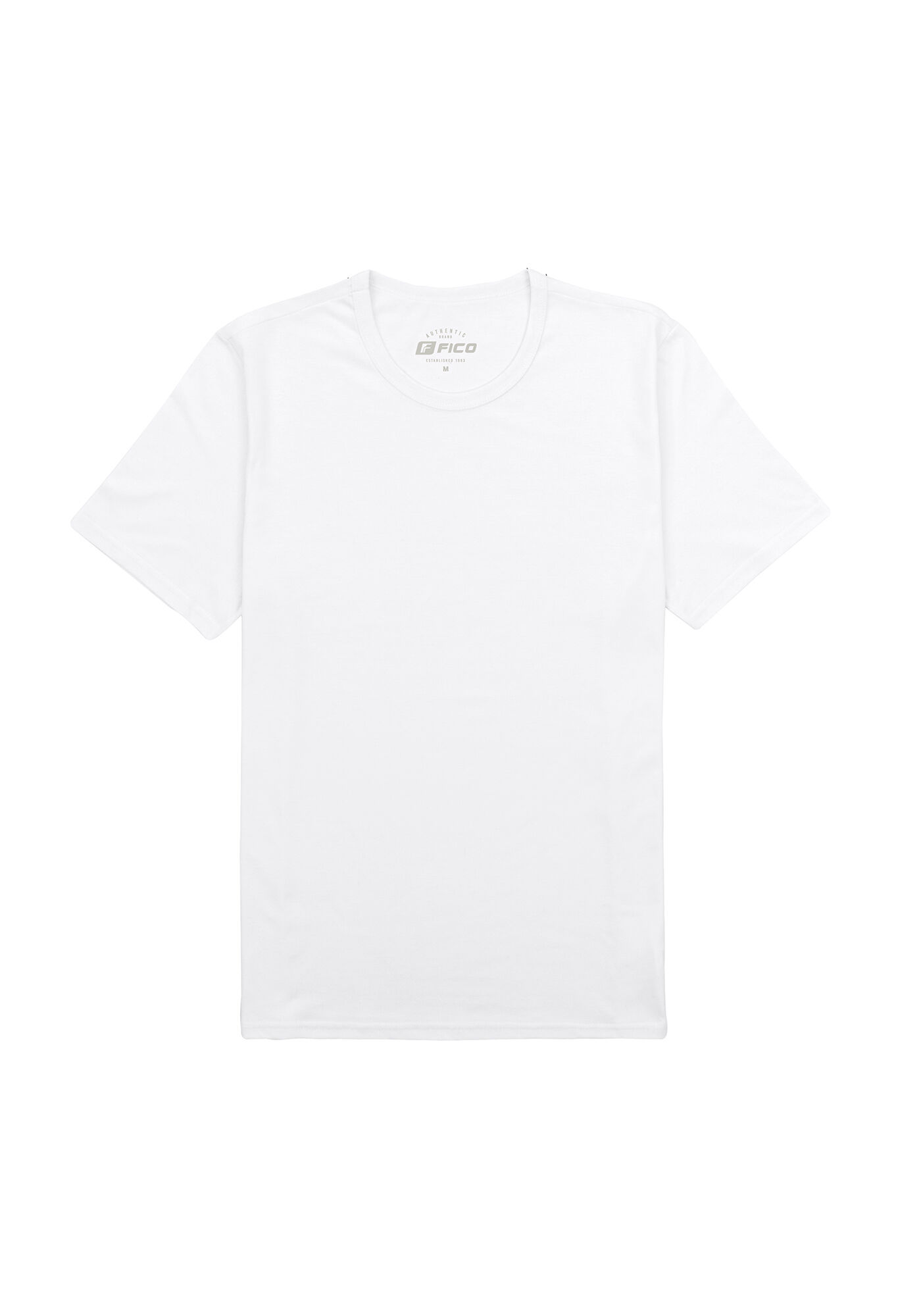 Camiseta Manga Curta Masculina B&aacute;sica, BRANCO, large.