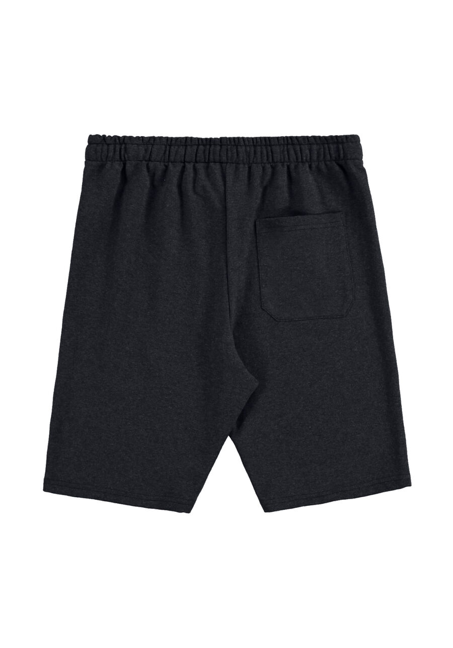 Bermuda Masculina Básica em Moletom com Bolso, GRAFITE. Bermuda Masculina Básica em Moletom com Bolso, GRAFITE, large.