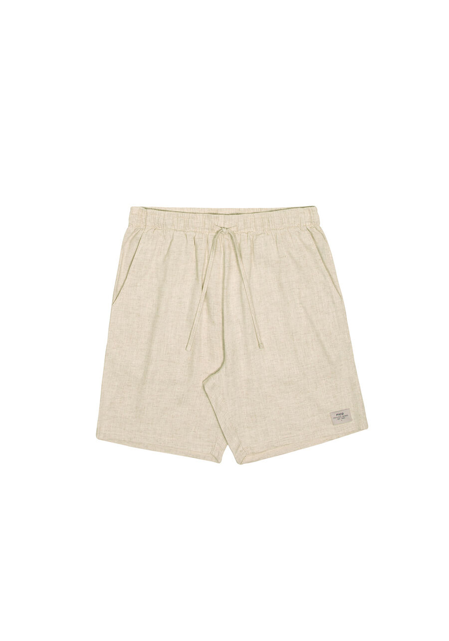 Shorts Juvenil em Tecido Linho, BRANCO OFF WHITE. Shorts Juvenil em Tecido Linho, BRANCO OFF WHITE, large.