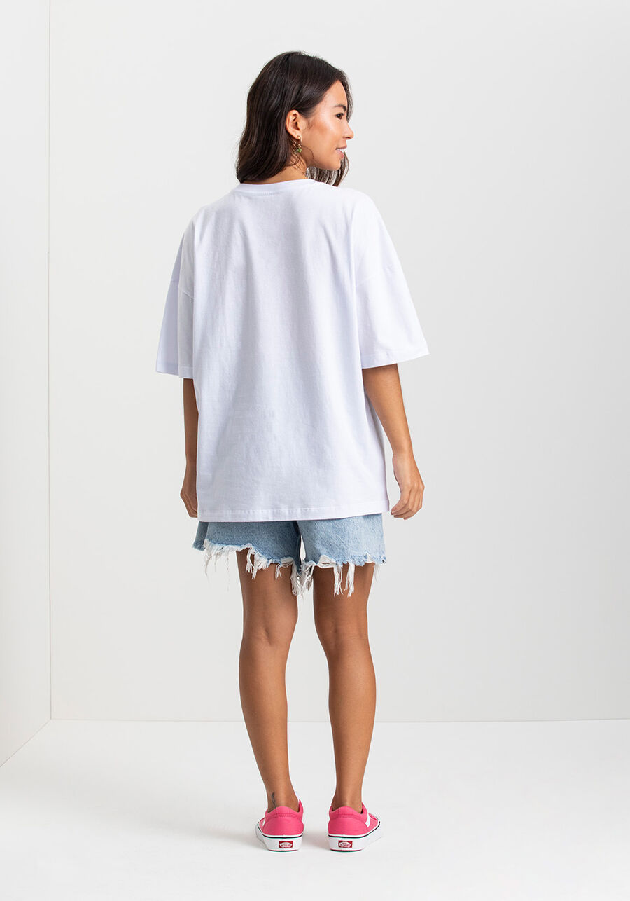 Camiseta Feminina Estampada Fico Legacy, BRANCO. Camiseta Feminina Estampada Fico Legacy, BRANCO, large.