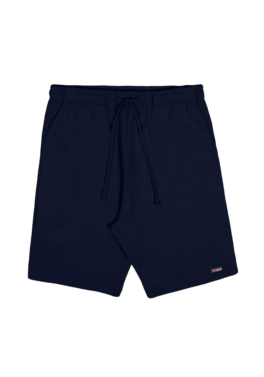 Bermuda Masculina em Moletom Básica, MARINHO ACTION. Bermuda Masculina em Moletom Básica, MARINHO ACTION, large.