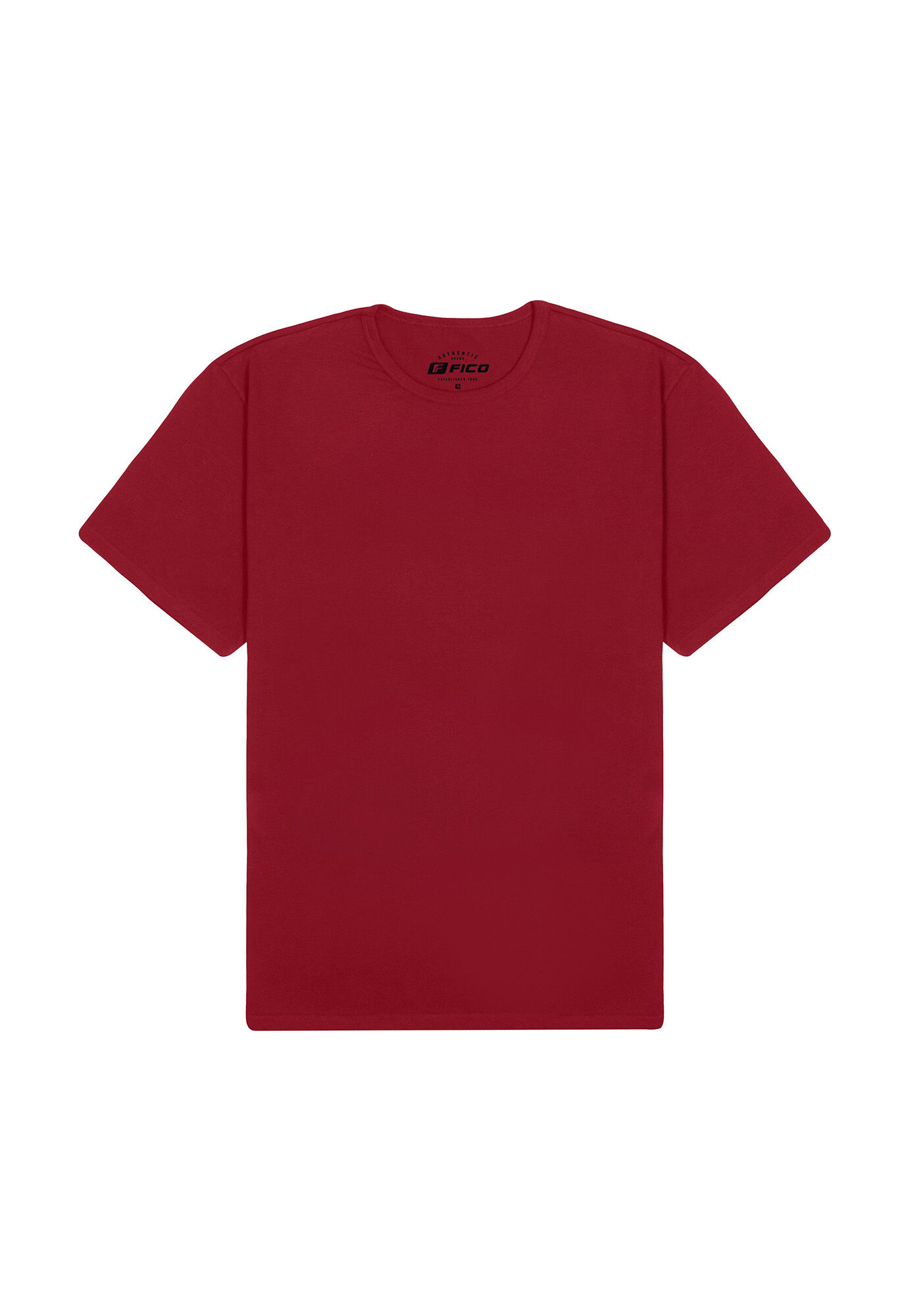 Camiseta Masculina B&aacute;sica em Malha Plus Size, VERMELHO SKETCH, large.