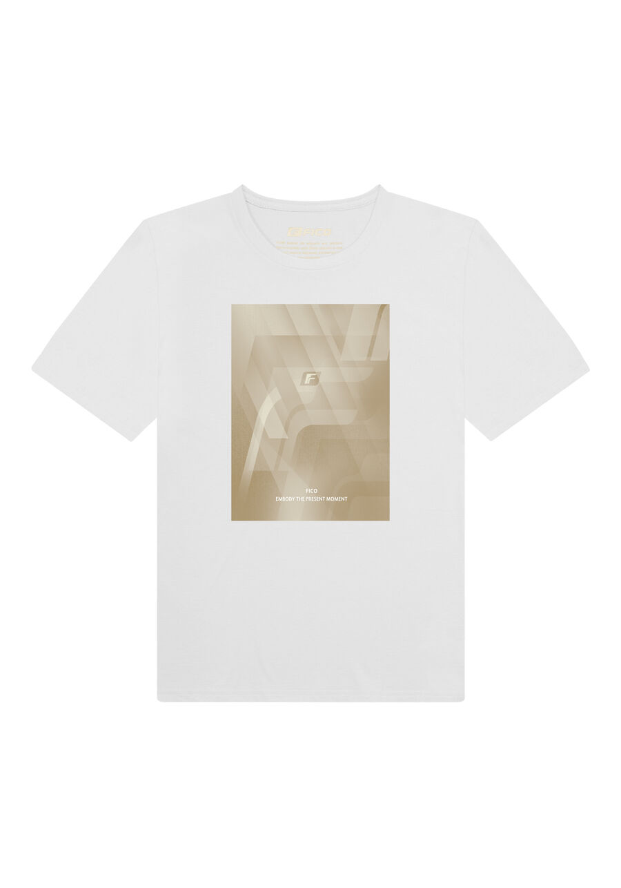 Camiseta Masculina Com Mangas Curtas E Estampa Localizada, BRANCO. Camiseta Masculina Com Mangas Curtas E Estampa Localizada, BRANCO, large.