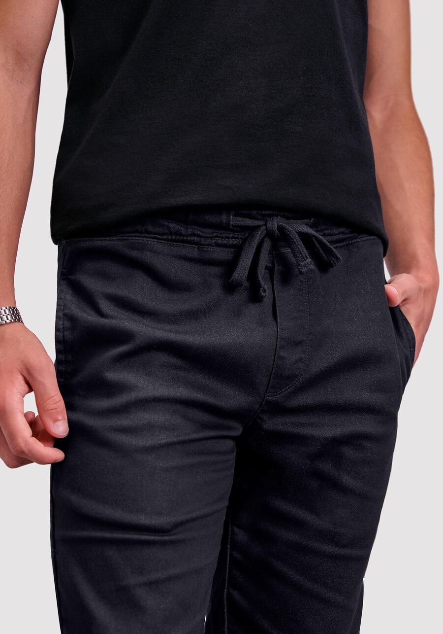 Bermuda Sarja Juvenil com Cadarço, CINZA NOTI. Bermuda Sarja Juvenil com Cadarço, CINZA NOTI, large.