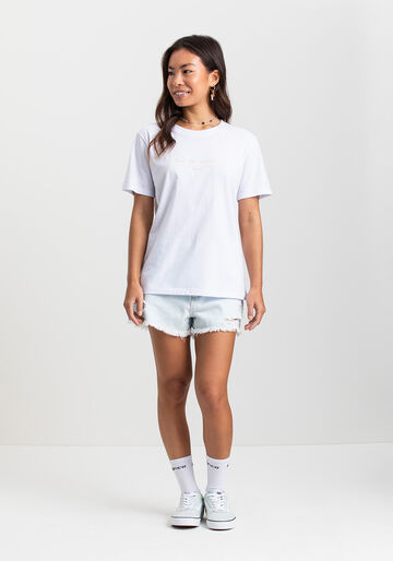 Blusa Feminina Estampada Fico Legacy, BRANCO. Blusa Feminina Estampada Fico Legacy, BRANCO, large.