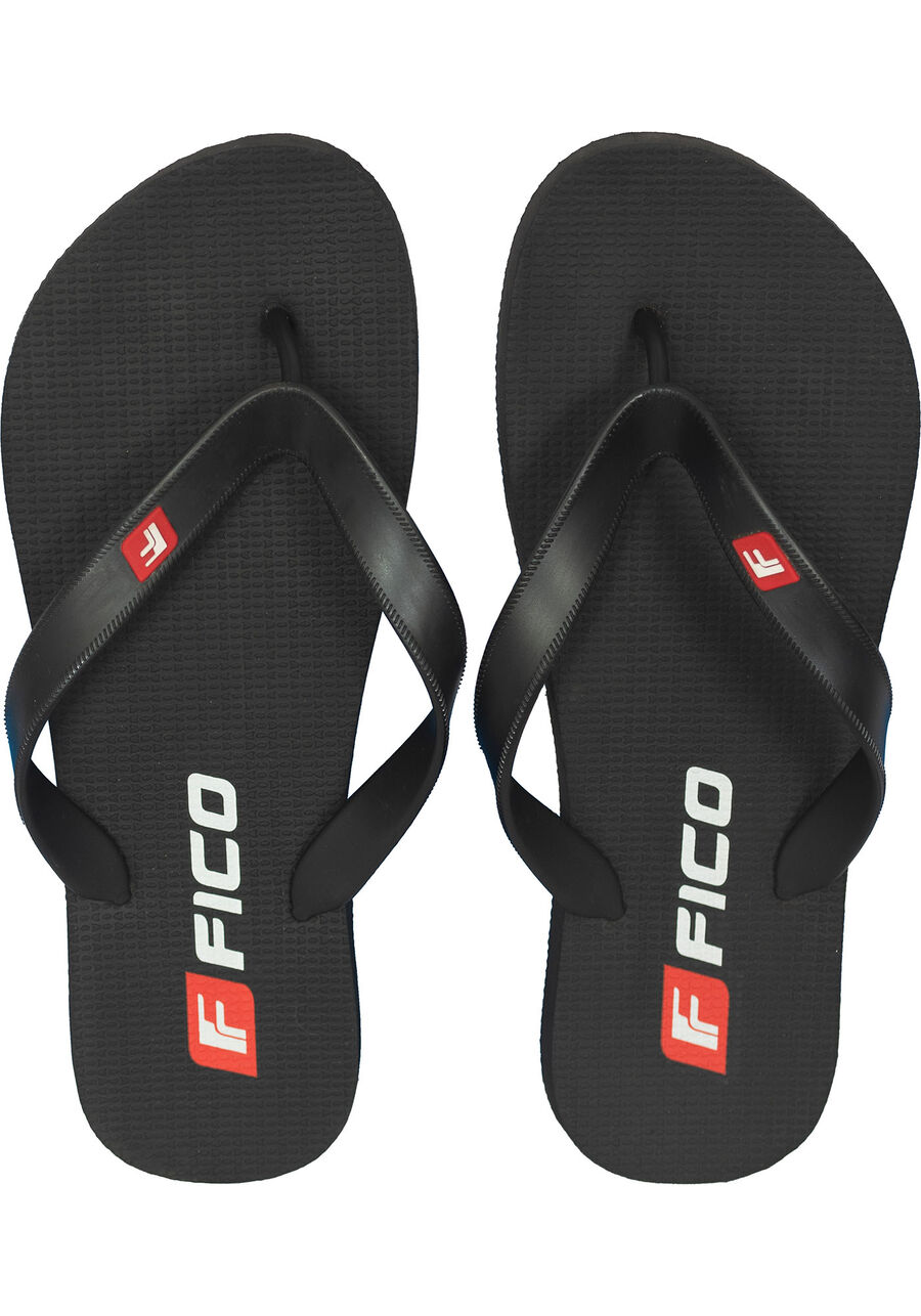 Chinelo Masculino De Borracha Fico Legacy, PRETO REATIVO. Chinelo Masculino De Borracha Fico Legacy, PRETO REATIVO, large.