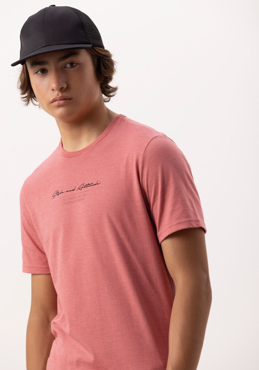 Camiseta Juvenil Com Mangas Curtas E Estampa Em Malha, ROSA ASTRO. Camiseta Juvenil Com Mangas Curtas E Estampa Em Malha, ROSA ASTRO, large.