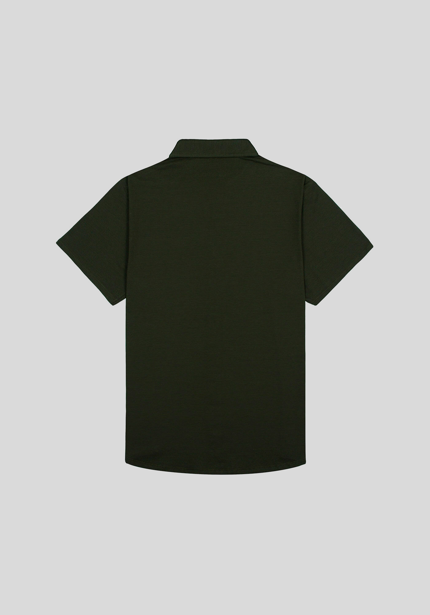 Camisa Manga Curta Masculina em Meia Malha, LISTRAS VERDE, large.