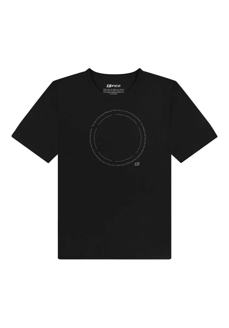 Camiseta Meia Malha Penteada Juvenil Com Estampa Localizada, PRETO. Camiseta Meia Malha Penteada Juvenil Com Estampa Localizada, PRETO, large.