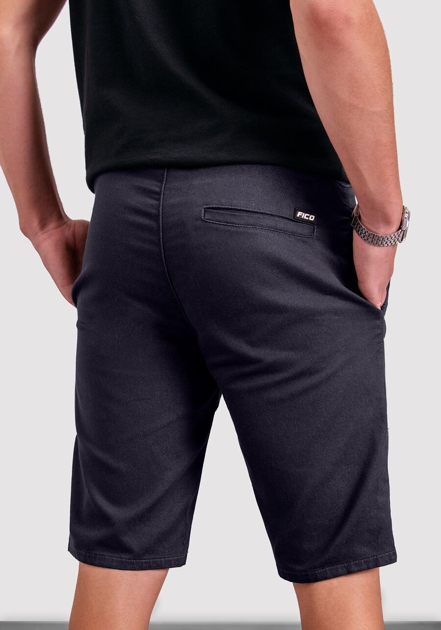 Bermuda Sarja Juvenil com Cadarço, CINZA NOTI. Bermuda Sarja Juvenil com Cadarço, CINZA NOTI, large.