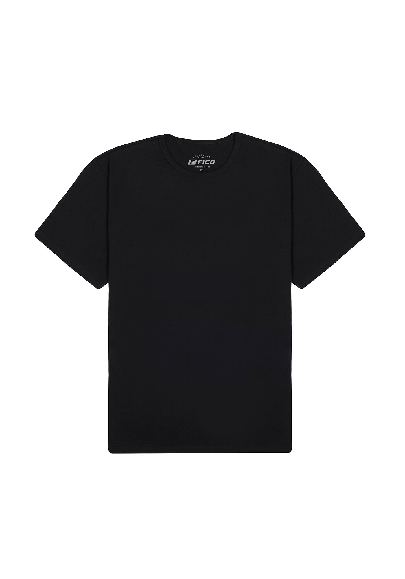 Camiseta Masculina B&aacute;sica em Malha Plus Size, PRETO, large.