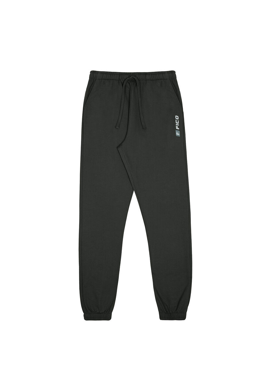 Calça Jogger Masculina em Moletom Felpado, VERDE FURIA, large.