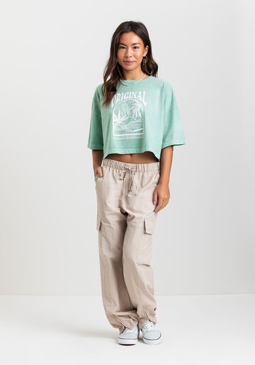 Blusa Feminina Estampada Fico Legacy, VERDE GRAMME. Blusa Feminina Estampada Fico Legacy, VERDE GRAMME, large.