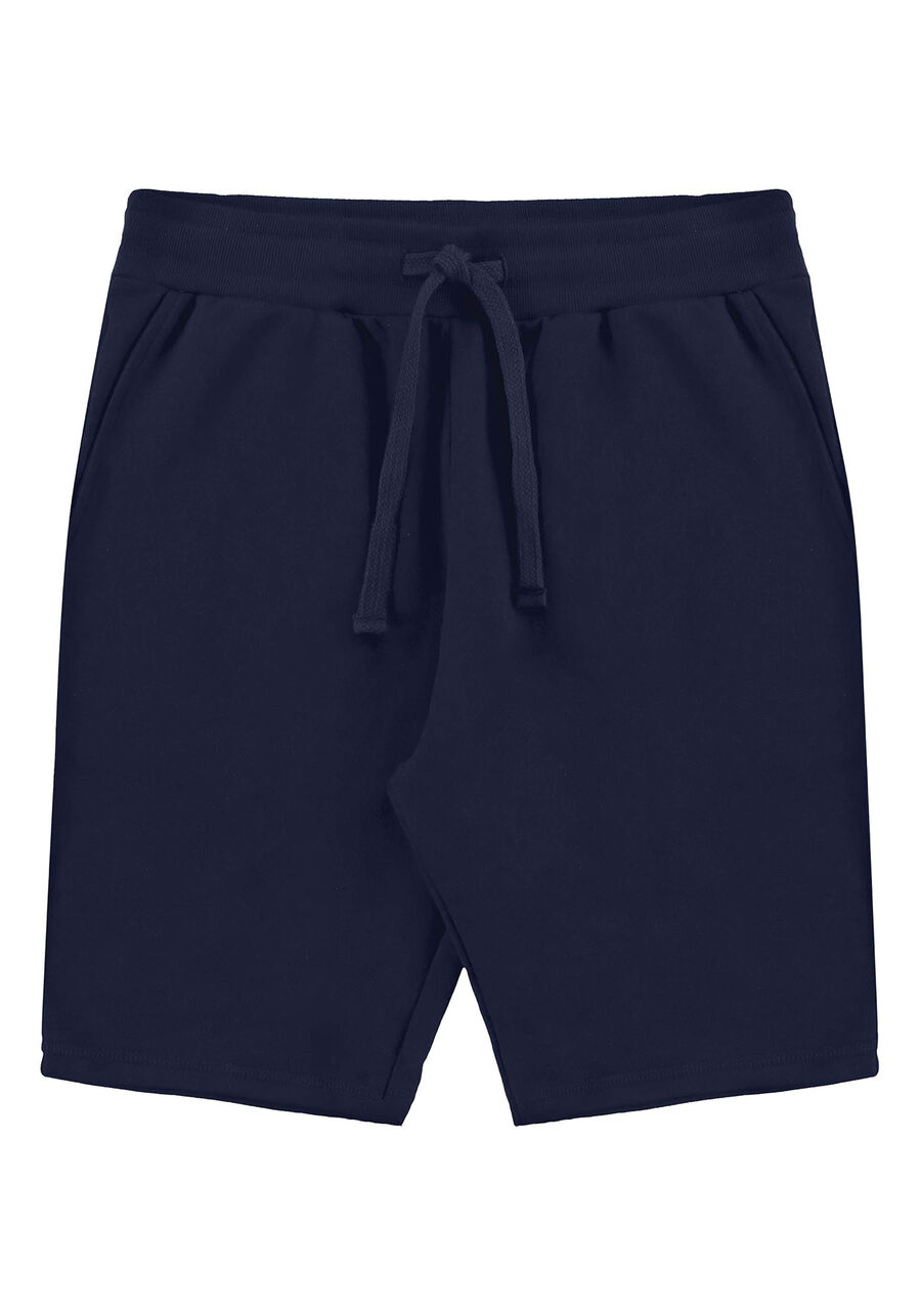 Bermuda Masculina em Moletom Básica, MARINHO ACTION. Bermuda Masculina em Moletom Básica, MARINHO ACTION, large.