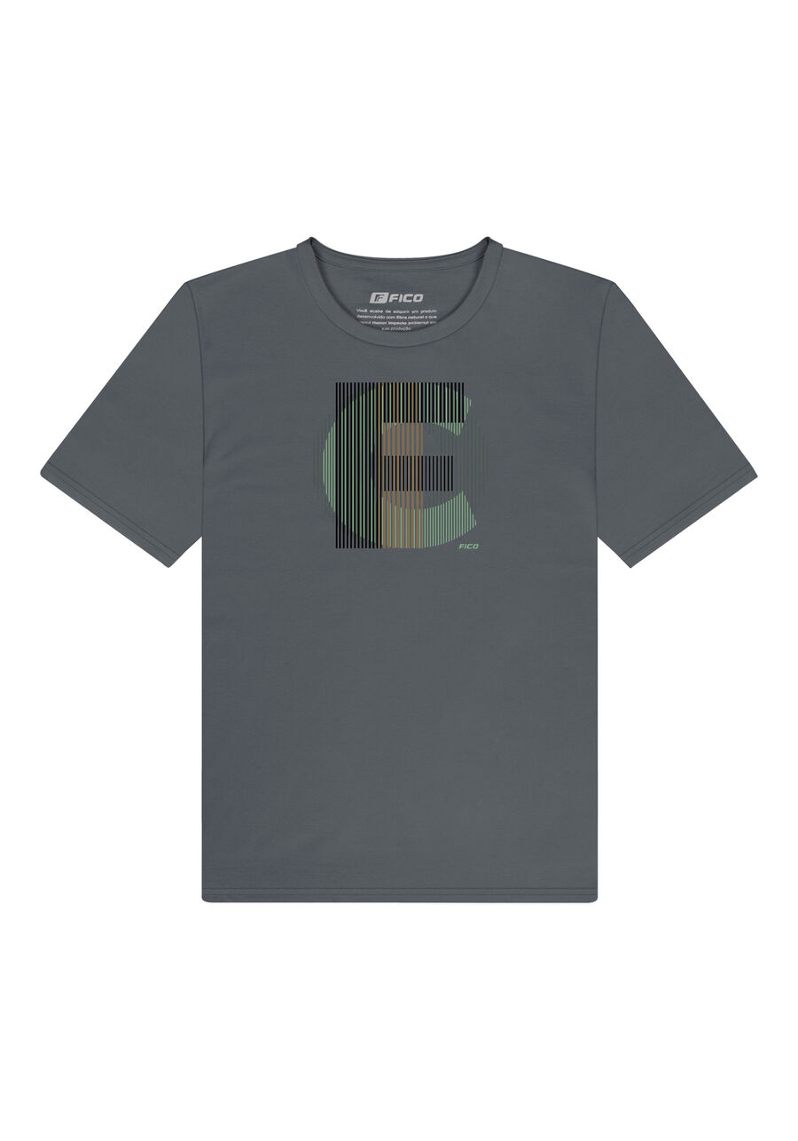 Camiseta Juvenil Com Estampa Em Algodão Penteado, CINZA NIGHTCALL. Camiseta Juvenil Com Estampa Em Algodão Penteado, CINZA NIGHTCALL, large.