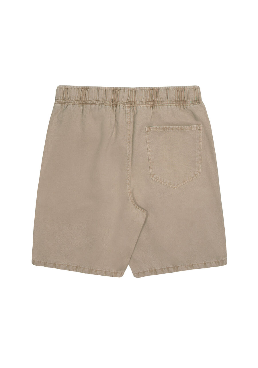 Bermuda Sarja Juvenil Jogger Estonada, BEGE GINGER. Bermuda Sarja Juvenil Jogger Estonada, BEGE GINGER, large.