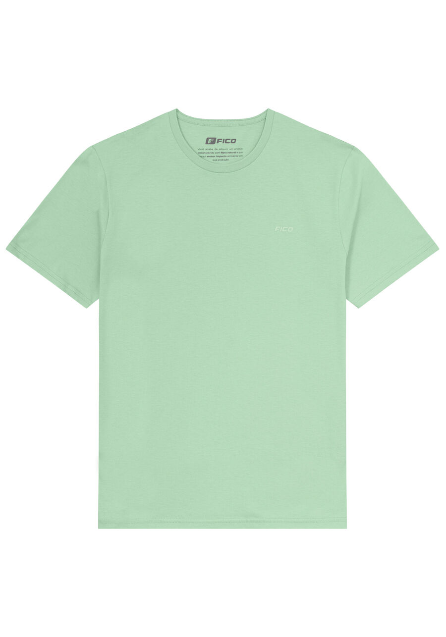 Camiseta Básica De Mangas Curtas Juvenil Em Algodão Penteado, VERDE PETIT. Camiseta Básica De Mangas Curtas Juvenil Em Algodão Penteado, VERDE PETIT, large.