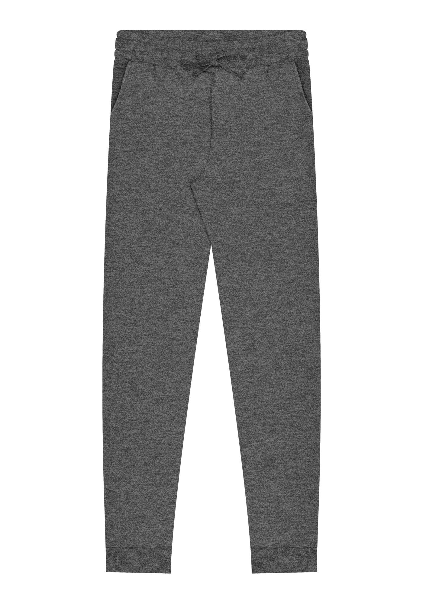 Cal&ccedil;a Slim Em Moletom Felpado De Algod&atilde;o Respons&aacute;vel, GRAFITE, large.