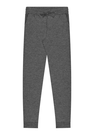 Calça Slim Em Moletom Felpado De Algodão Responsável, GRAFITE. Calça Slim Em Moletom Felpado De Algodão Responsável, GRAFITE, large.