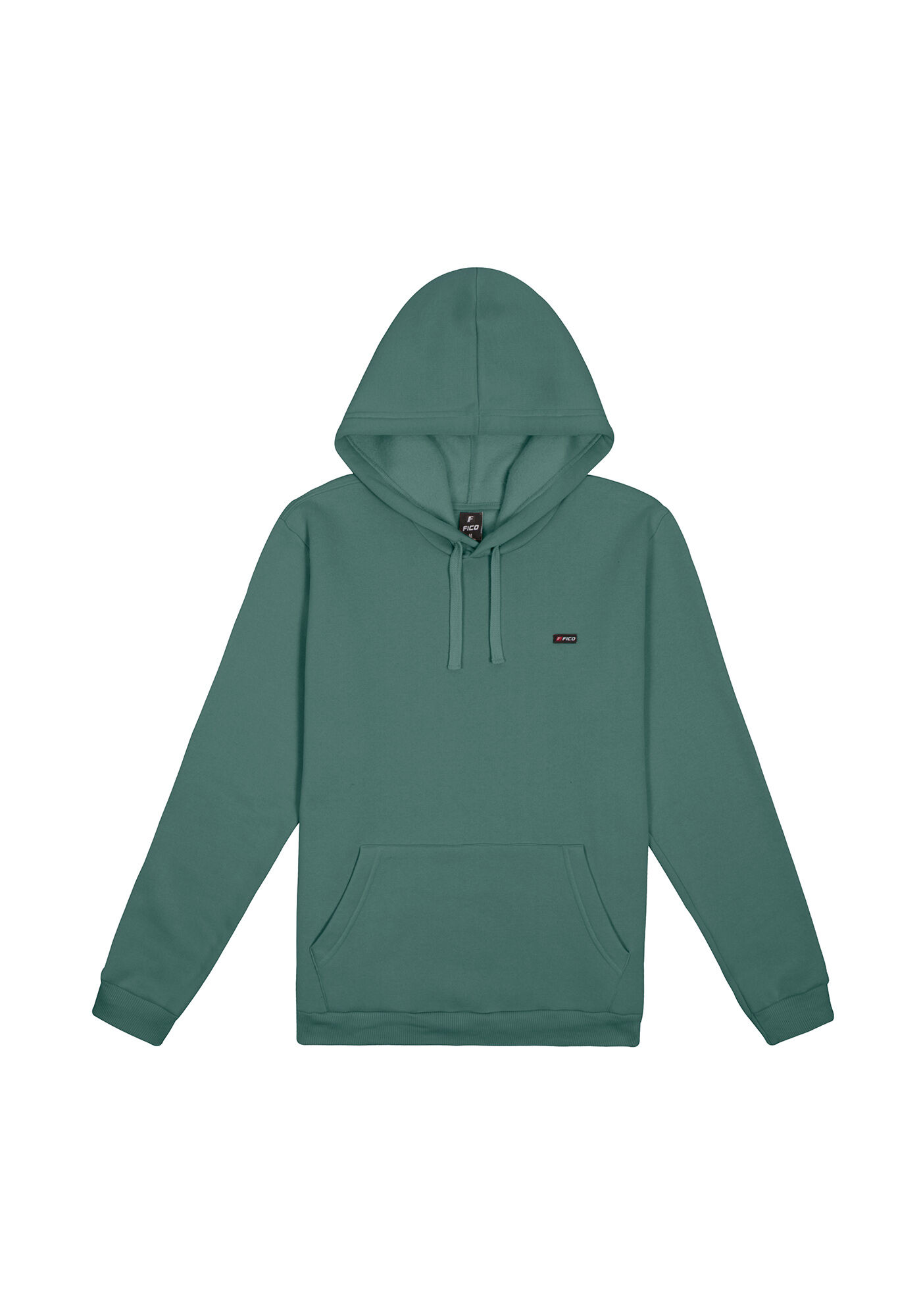 Blus&atilde;o De Moletom Com Capuz E Bolsos Funcionais, VERDE LIVE, large.