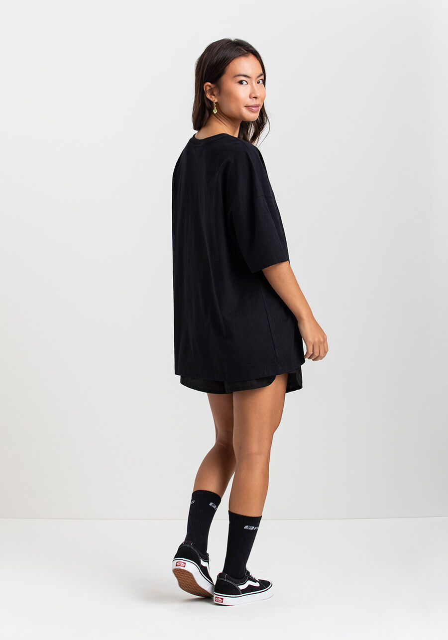 Camiseta Feminina Estampada Fico Legacy, PRETO REATIVO. Camiseta Feminina Estampada Fico Legacy, PRETO REATIVO, large.