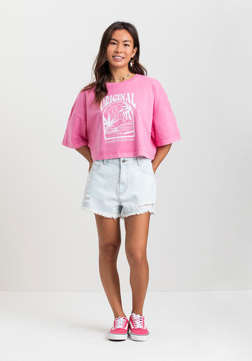 Shorts Jeans Feminino Fico Legacy, JEANS CLARO. Shorts Jeans Feminino Fico Legacy, JEANS CLARO, large.