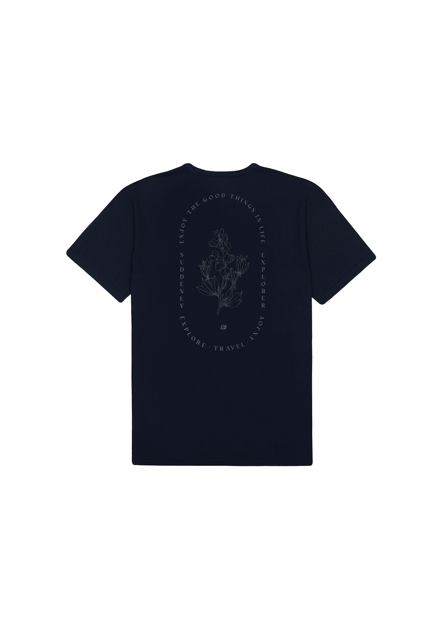 Camiseta Masculina em Malha com Estampa Costas, MARINHO IMPERIO. Camiseta Masculina em Malha com Estampa Costas, MARINHO IMPERIO, large.
