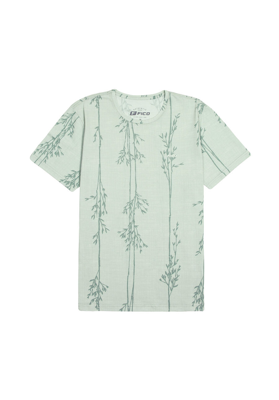 Camiseta Juvenil Estampada com Manga Curta, BAMBOO VERDE, large.