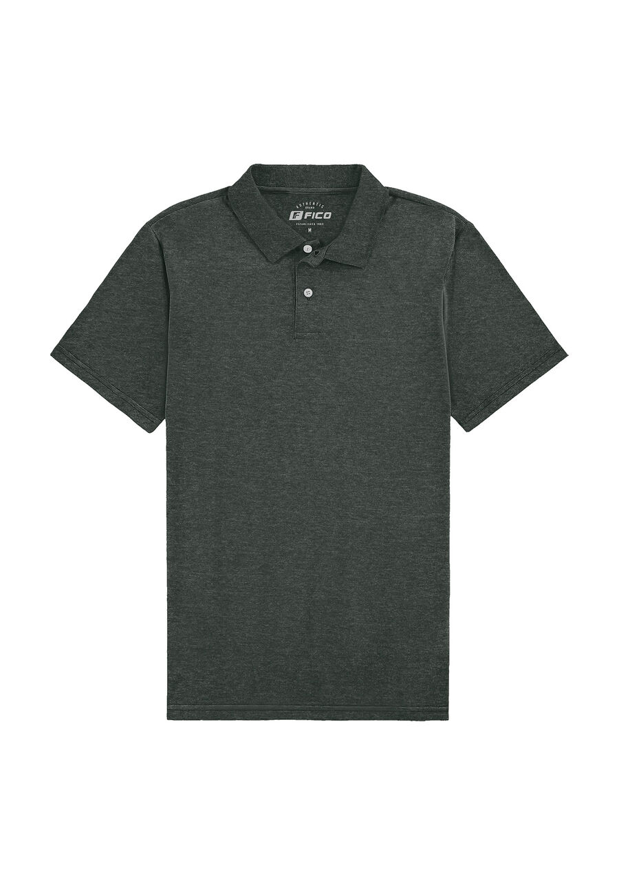Camisa Polo Básica Com Mangas Curtas Em Malha, VERDE FURIA. Camisa Polo Básica Com Mangas Curtas Em Malha, VERDE FURIA, large.