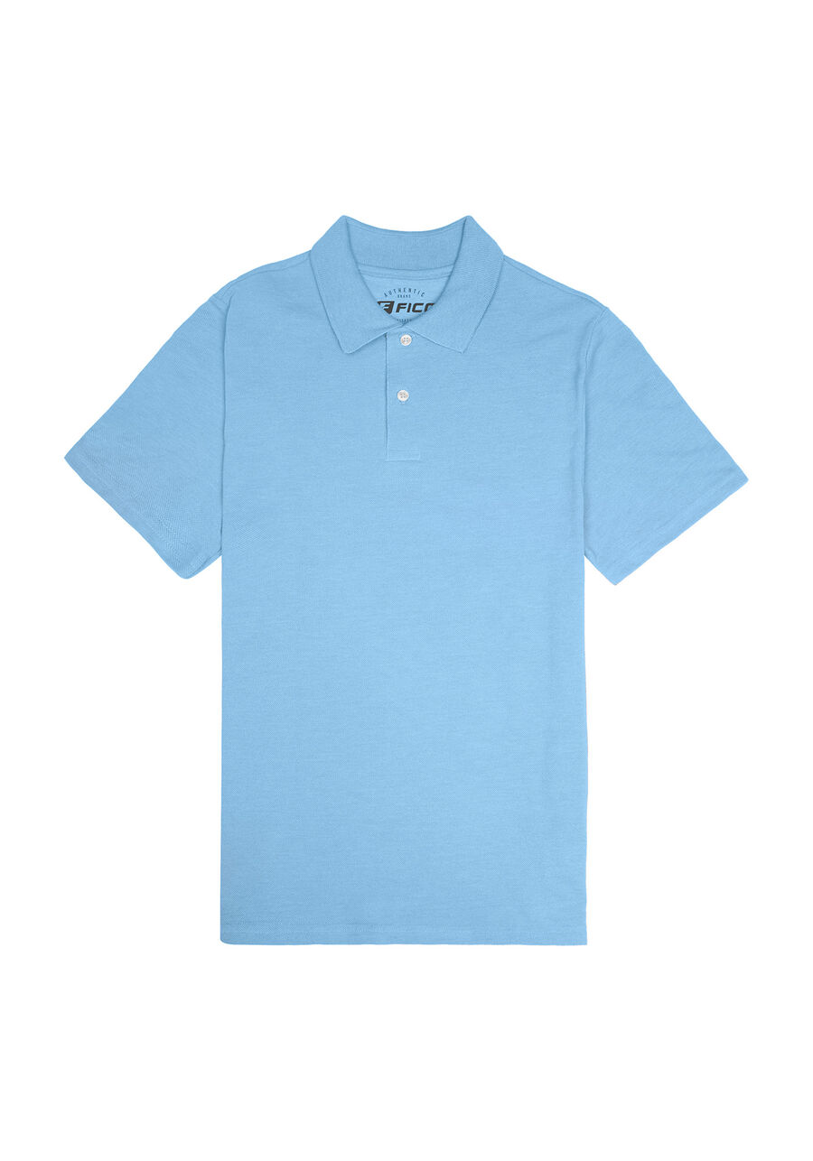 Camisa Polo Básica Malha Piquet, AZUL BRIGHT. Camisa Polo Básica Malha Piquet, AZUL BRIGHT, large.