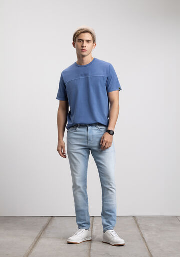 Calça Jeans Skinny Com Elastano E Bolsos Funcionais, JEANS. Calça Jeans Skinny Com Elastano E Bolsos Funcionais, JEANS, large.
