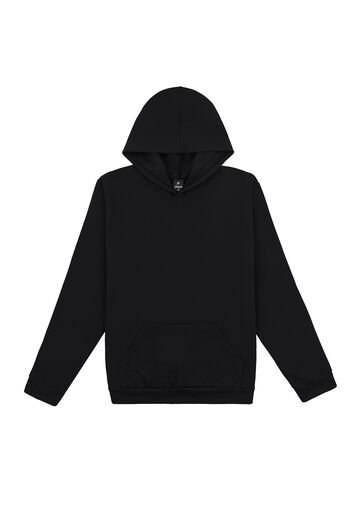 Blusão Masculino Básico em Moletom com Capuz, PRETO REATIVO. Blusão Masculino Básico em Moletom com Capuz, PRETO REATIVO, large.