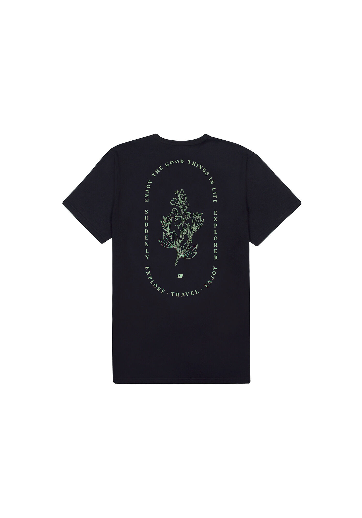 Camiseta Juvenil em Malha com Estampa Costas, PRETO REATIVO, large.