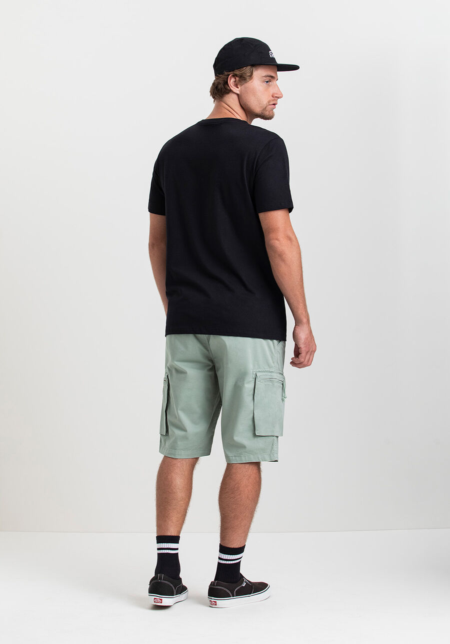 Camiseta Masculina em Malha Fico Legacy, PRETO REATIVO. Camiseta Masculina em Malha Fico Legacy, PRETO REATIVO, large.