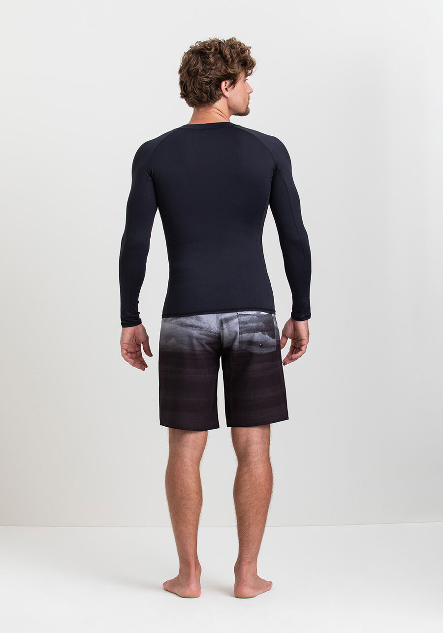 Camiseta Lycra Masculina Fico Legacy, PRETO REATIVO. Camiseta Lycra Masculina Fico Legacy, PRETO REATIVO, large.