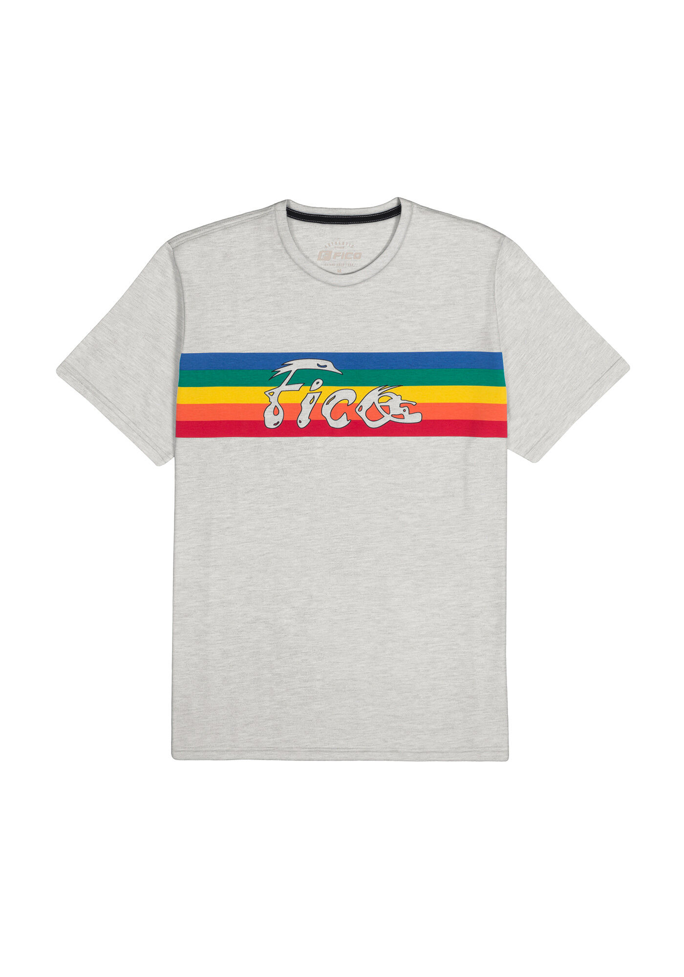 Camiseta Masculina em Malha com Estampa, MESCLA CLARO, large.