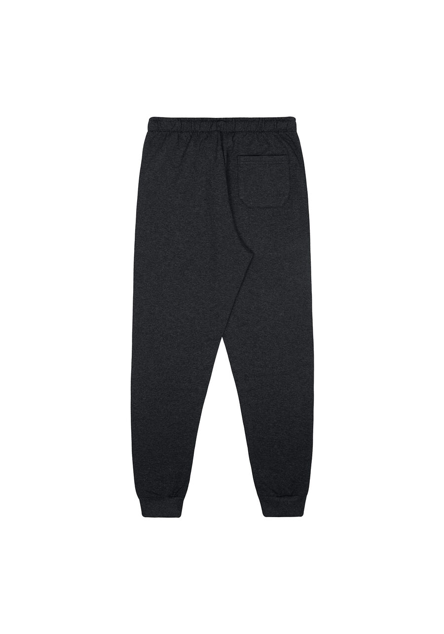 Calça Jogger Juvenil em Moletom com Cadarço, GRAFITE. Calça Jogger Juvenil em Moletom com Cadarço, GRAFITE, large.